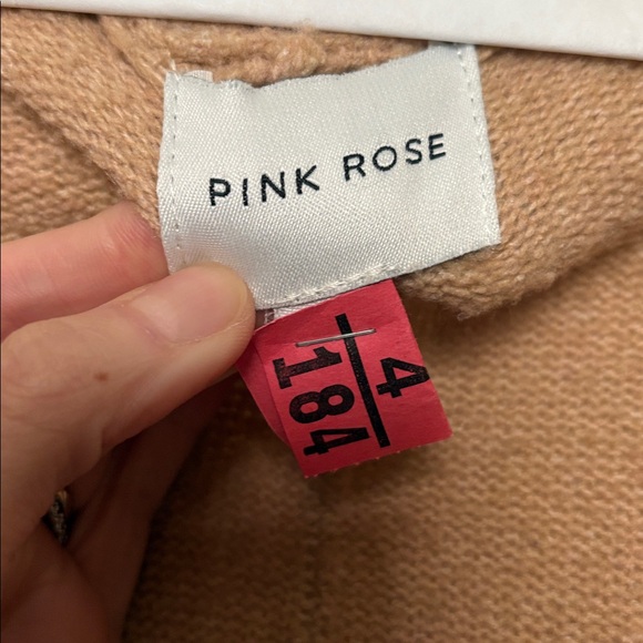 Pink Rose Open Front Cardigan - Picture 7 of 11